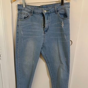 Light Denim Distressed Jeans